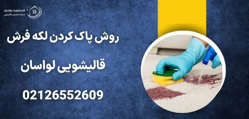 روش پاک کردن لکه فرش